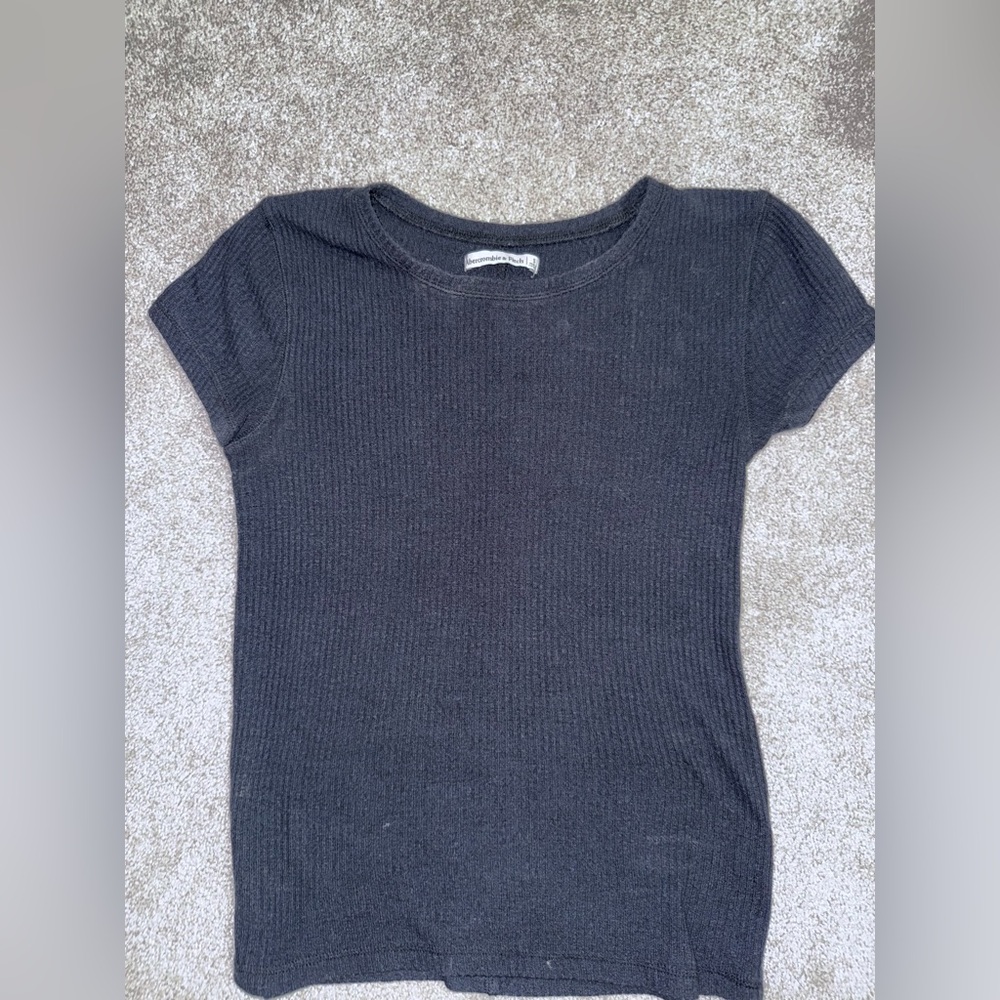 Abercrombie Basic Black Tee - image 1